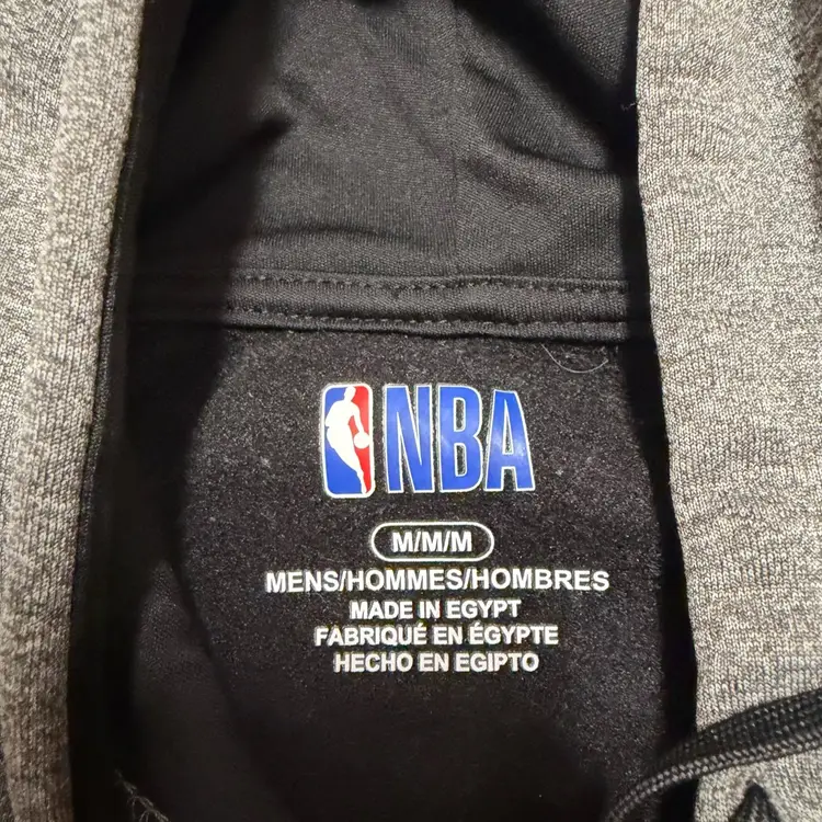 Utah Jazz NBA Gray & Black Classic Logo Look Hoodie by NBA Brand - Men’s Medium