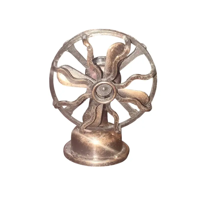 SALE! 25% Off! Vintage Fan Pencil Die Cast Sharpener 1970s