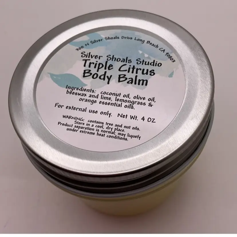 Made by Me!  Body Balm - TRIPLE CITRUS - 4 OZ Made with Beeswax!  READ