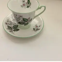 Society White & Green Teacup