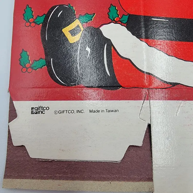 Vintage Giftco Christmas Candy Boxes Bear & Santa Claus Holiday Design