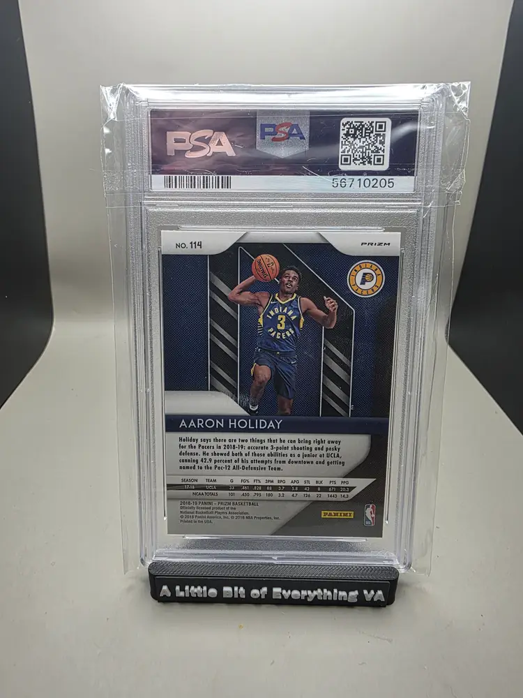 AARON HOLIDAY #114 2018 Panini Prizm - Silver Prizm PSA 5