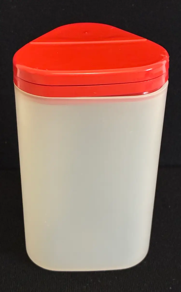 Tupperware Modular Mates Cheese/Spice Shaker~Sheer w/Red Lid~#1630