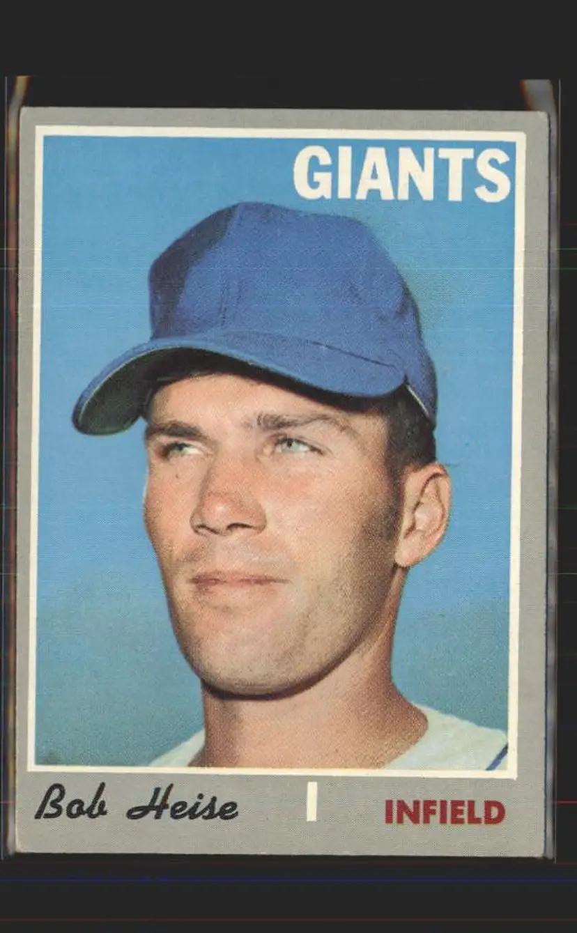 Bob Heise 1970 Topps #478 - (pk6) - San Francisco Giants