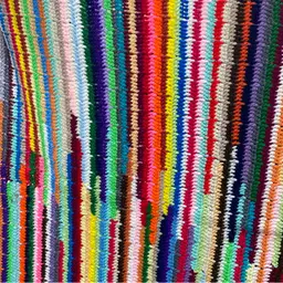 Beautiful Multi Color Afghan 58 X 56