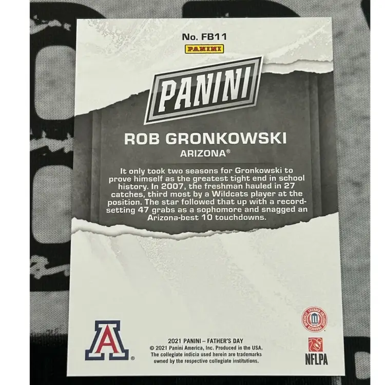 2021 Panini Fathers Day Rob Gronkowski Cracked Ice 15/50
