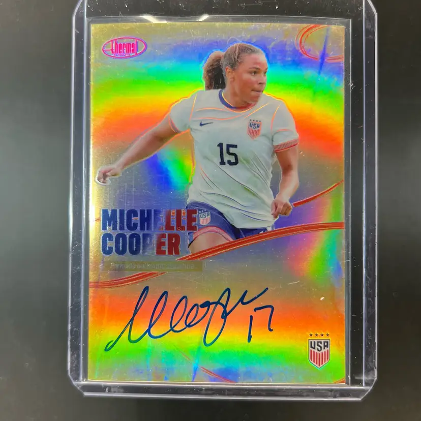 Michelle Cooper 2025 Parkside Thermal USWNT Autograph Soccer Card