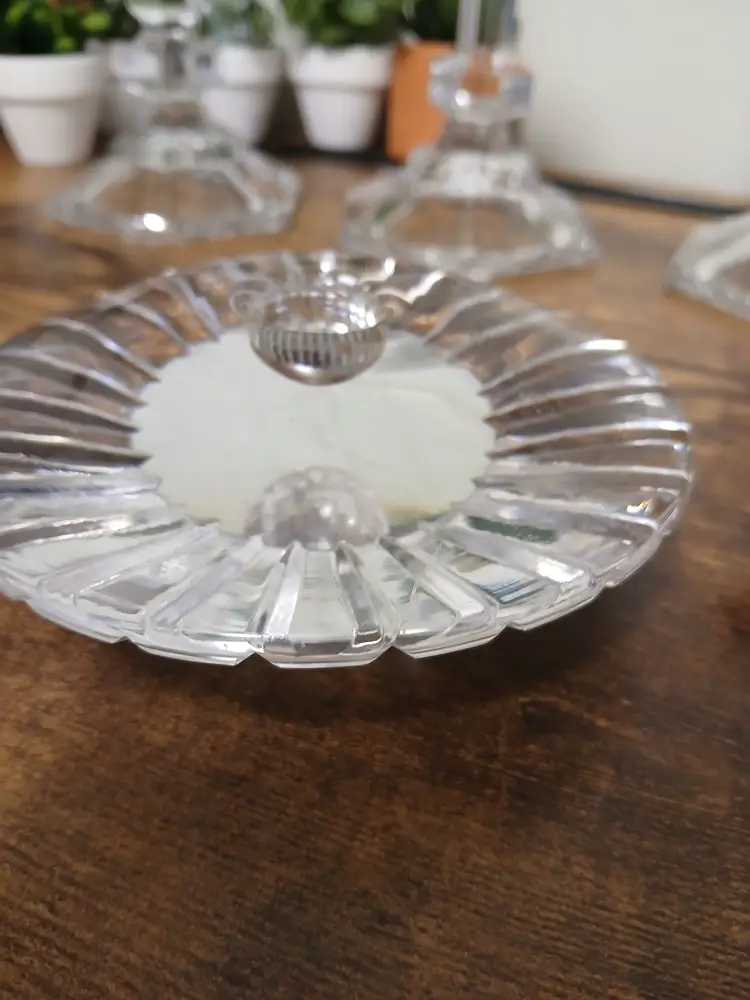 Vintage Crystal Candle Holder