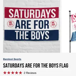 Full Size Saturday For The boys Banner