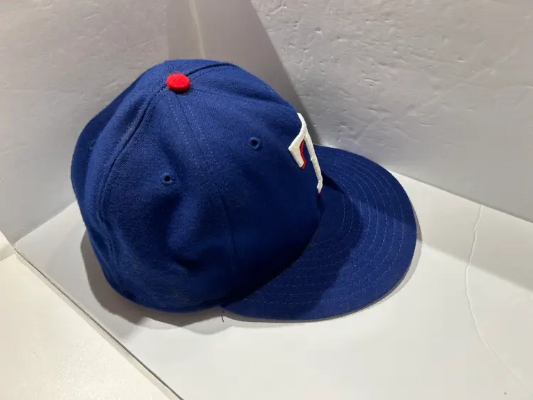 Texas Rangers New Era 59Fifty Hat Size (7 1/8”) Fitted Cap MLB Blue On-Field