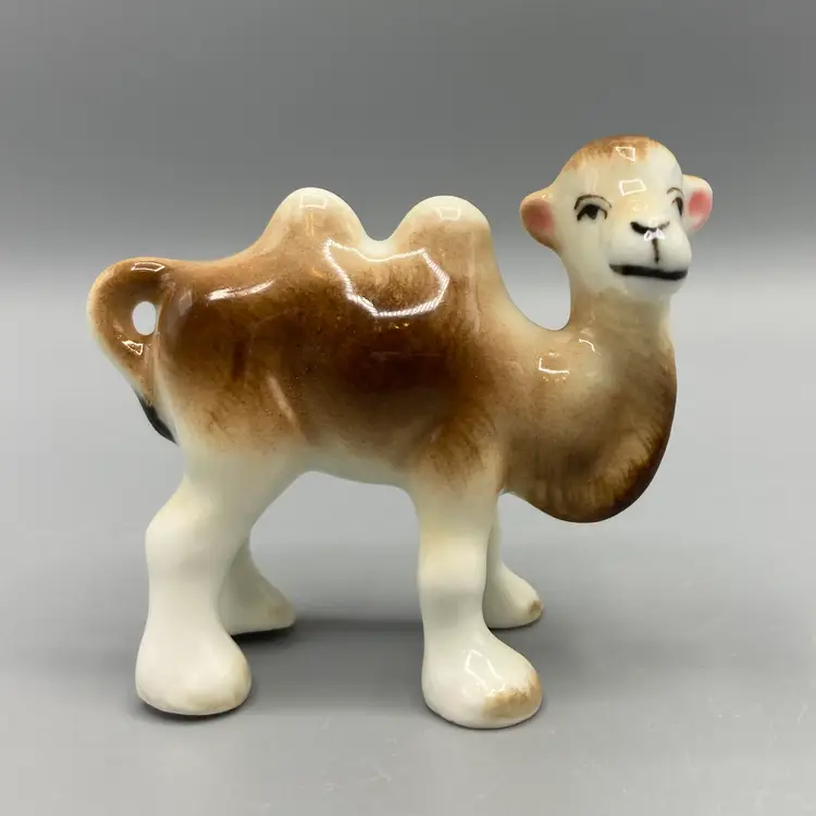 Vintage Miniature Bone China Camel Family - Set of 3 - Made in Japan