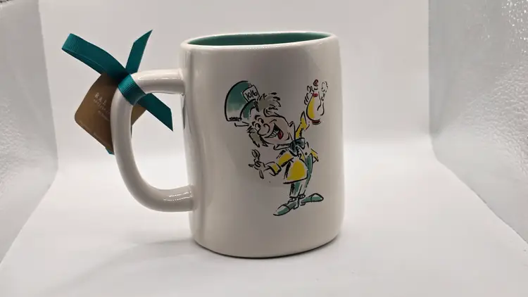 Rae Dunn Disney “Happy Unbirthday” Mug – Alice in Wonderland, Mad Hatter
