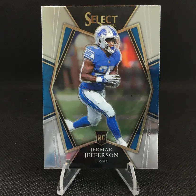 Jermar Jefferson 2021 Select Premier Level Rookie (RC) #200 - Detroit Lions