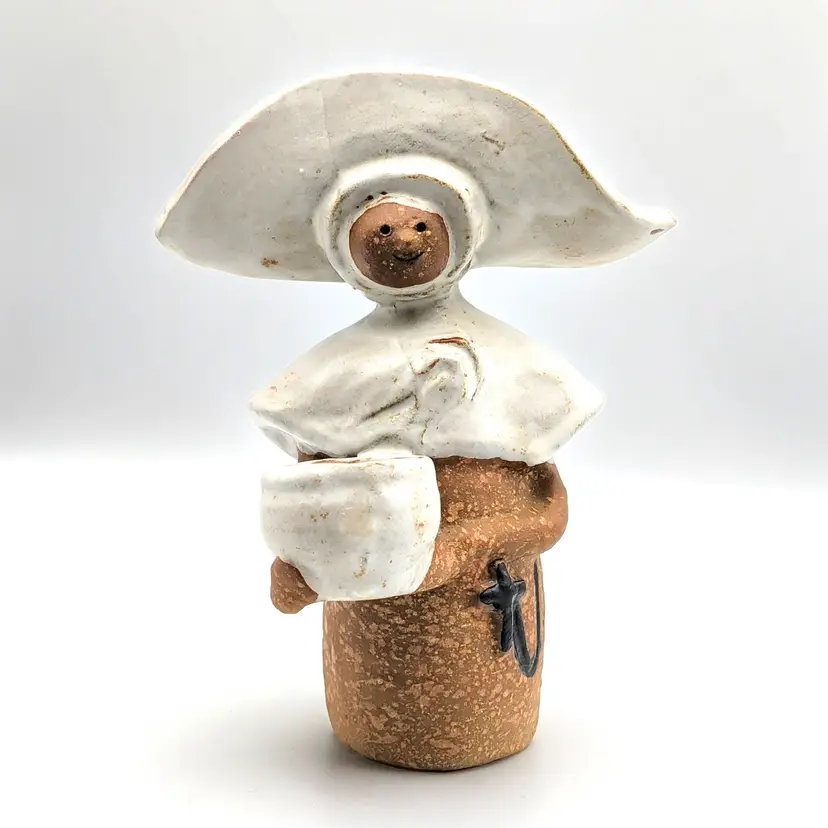 Vtg Metlox Pottery PoppyTrail Poppet Monique Nun Figurine By Helen Slater