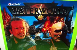 WaterWorld Pinball Translite Art Sheet Kevin Costner Original Unused Water World