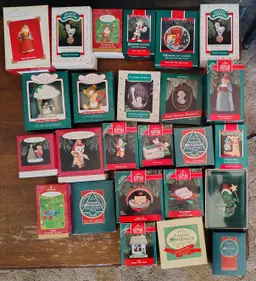 25 Hallmark ornaments 1980s-90s Lot #2