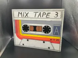 Cassette Pop Art Retro Mix Tape OOAK Cassette Art Artisan Made Pop Art Wood Retro Art Dorm Room Art New Apartment Art Pop Music Art