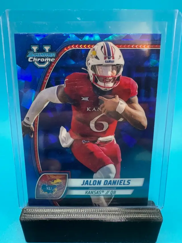 Jalon Daniels Bowman Chrome U Sapphire Kansas Jayhawks