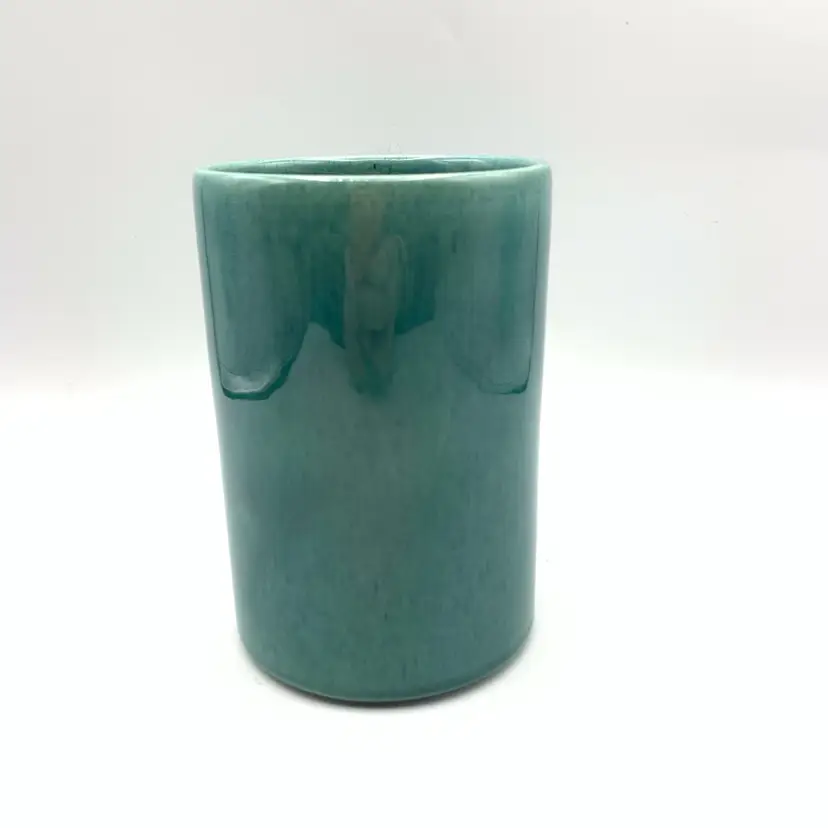 Vintage Sea Foam Green Ceramic Vase