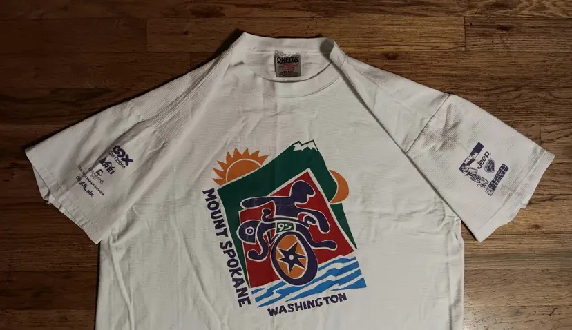 vintage 90s single stitch Bike t-shirt NORBA Off Road Bike Championships JEEP