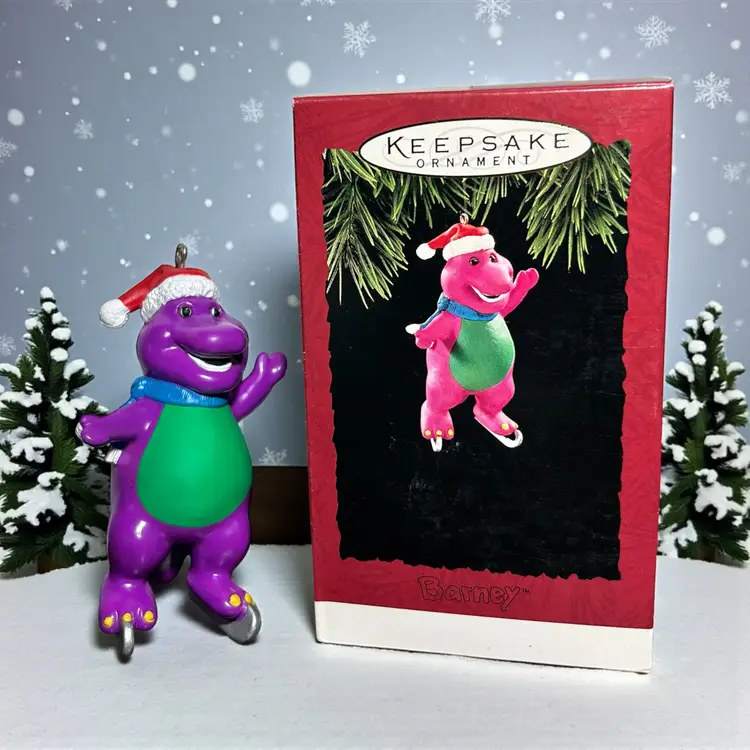 Hallmark Keepsake Christmas Ornament Barney The Purple Dinosaur 1994