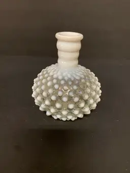 Vintage Fenton Art Glass Hobnail Opalescent Cologne Bottle