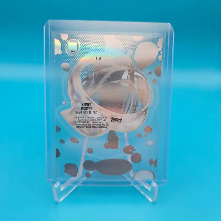 Xavier Worthy 2024 Topps Signature Class Football SP Fluidity Case Hit RC Card Kansas City Chiefs