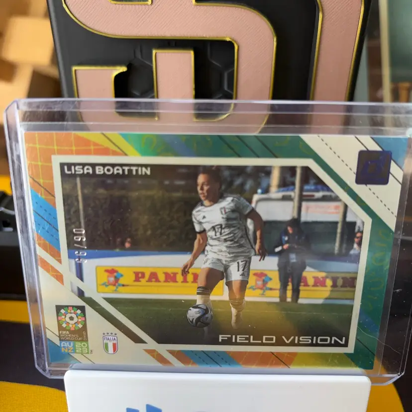 Lisa Boattin; #11, Italy, 2023 Donruss FIFA Women’s World Cup - Field Vision Blue, 6/99, Soccer Card