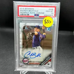 2019 Bowman PSA 10 Andrew Bechtold 
