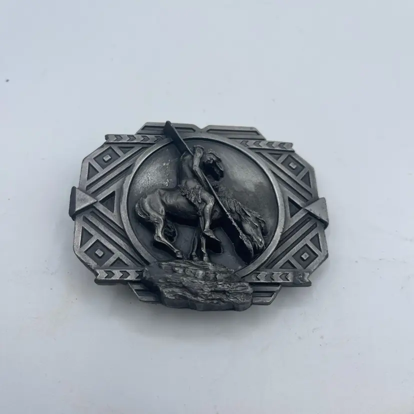 American Indian Belt Buckle By Siskiyou Buckle Company Made In The USA