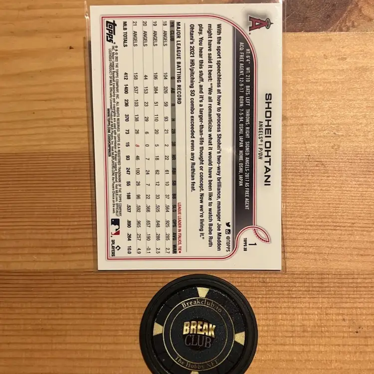 Ohtani Topps 3D 2022 - Los Angeles Angels 