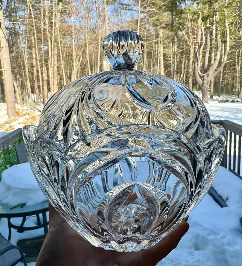 Imperial Lead Crystal Biscuit Jar
