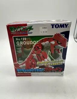 Brand New Vintage Tomy Pokemon Advance Gen 3 Legendary Figure Groudon - SEALED