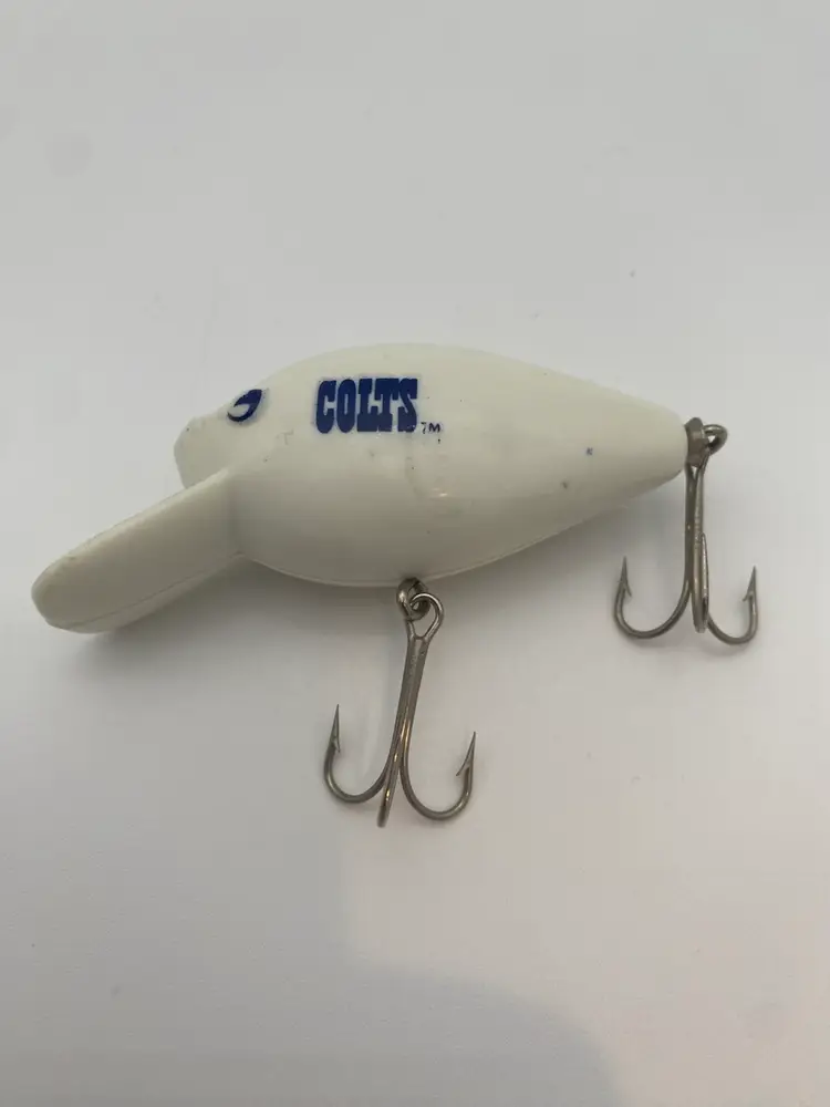 Fred Arbogast Vintage NFL Indianapolis Colts White & Blue Fishing Lure