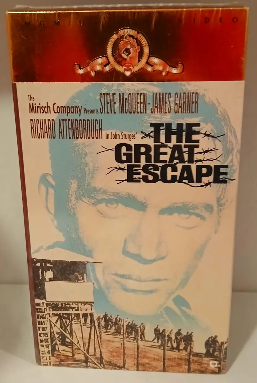THE GREAT ESCAPE , FACTORY SEALED VHS STEVE MCQUEEN, MGM