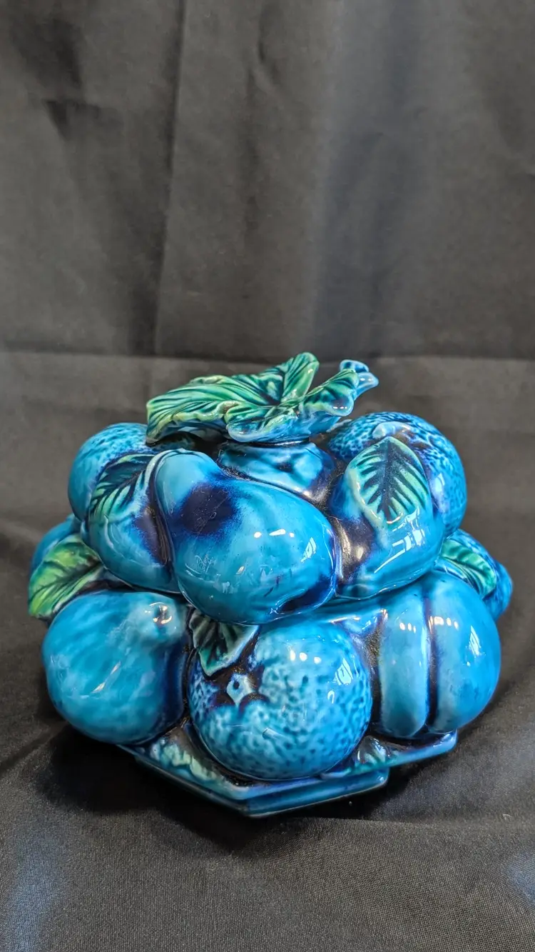 Inarco "Mood Indigo" Raised Fruit Series E-2375  1960's