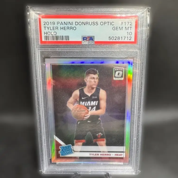 Tyler Herro 2019 Panini Donruss Optic Holo RC PSA 10 Miami Heat