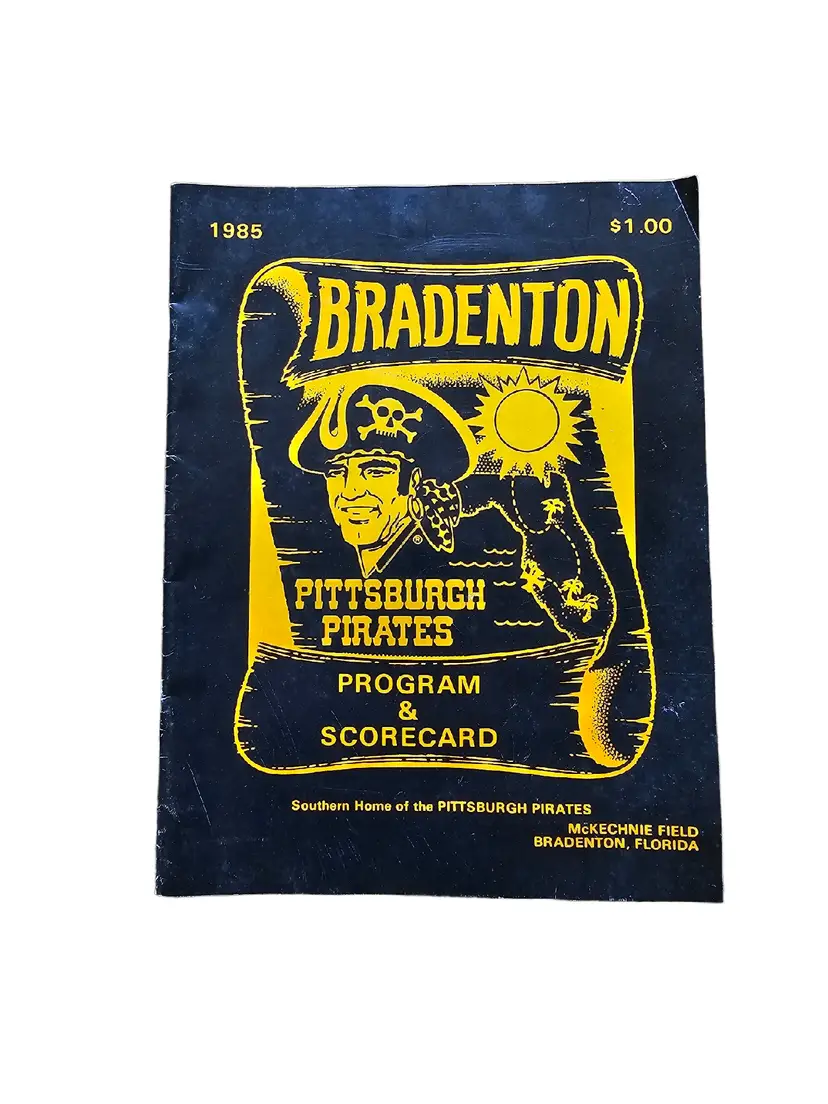 Bradenton FL Pittsburgh Pirates Spring Training 1985 Program Bobby Bonilla MLB