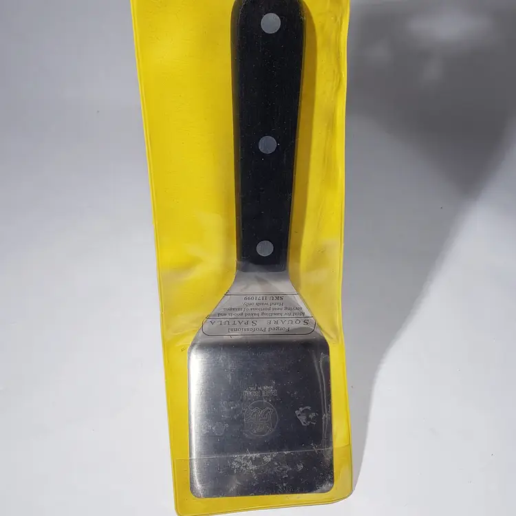 DUE BUOI Forged Professional Stainless Square Metal Turner Spatula 2.5 Italy NIP