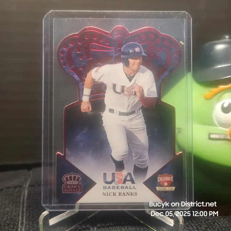 2015 Team USA Crown Royale Red - Nick Banks Washington Nationals 1/50