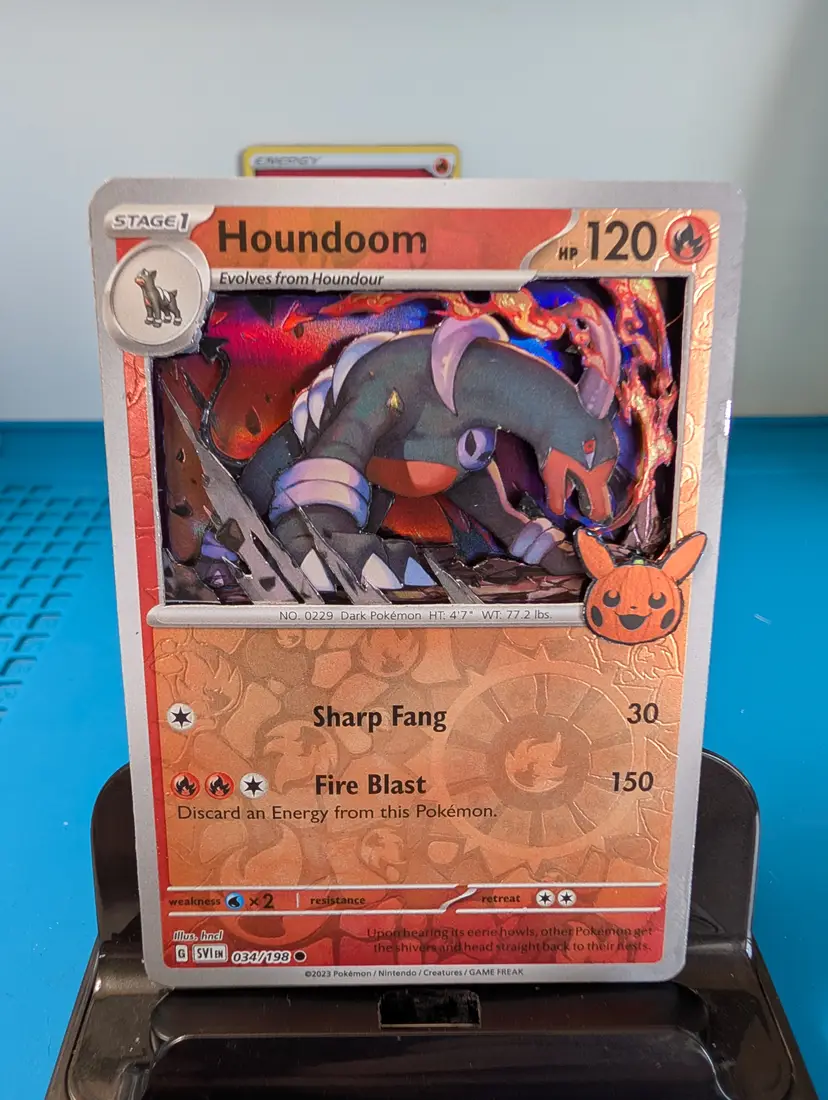 Houndoom Custom 3D art card
