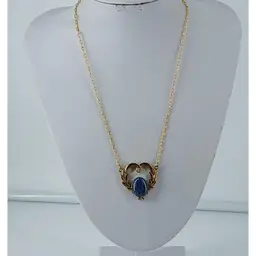 Lapis Gemstone/Heart Shape Necklace