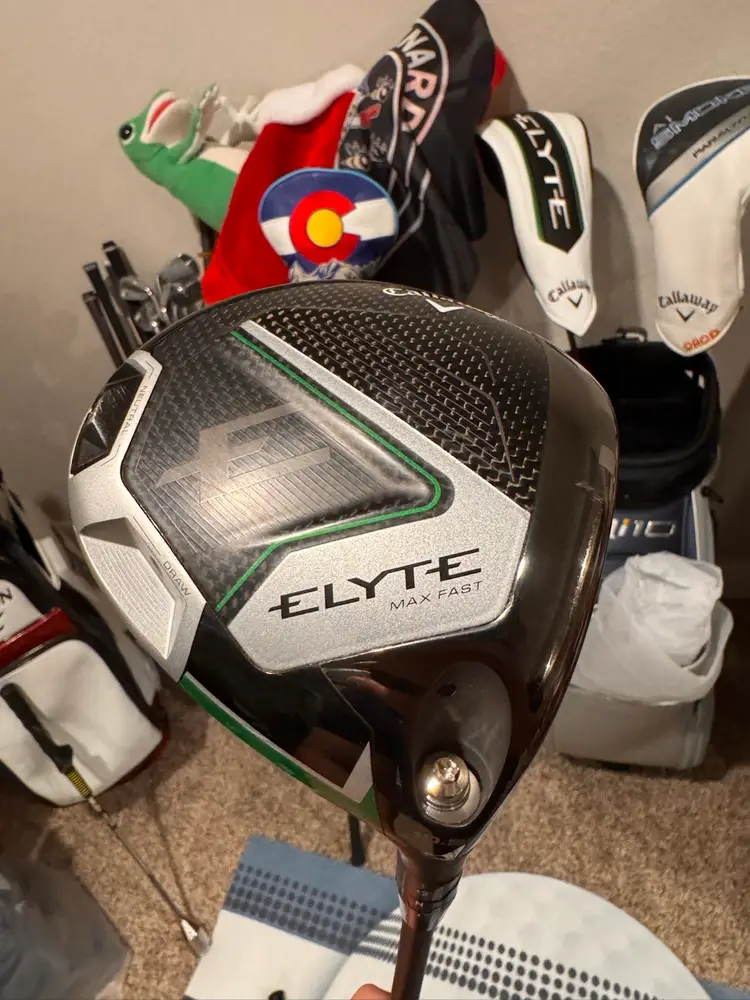 Excellent Condition Callaway Elyte Max Fast 10.5 Deg Driver With Head Cover Senior Flex