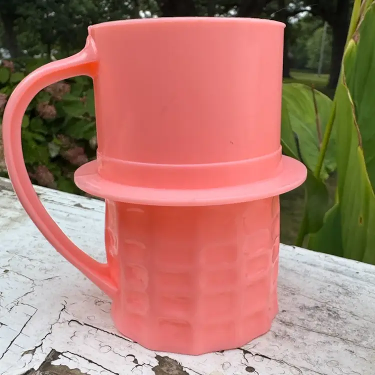 Vintage Pink Mr. Peanut Cup