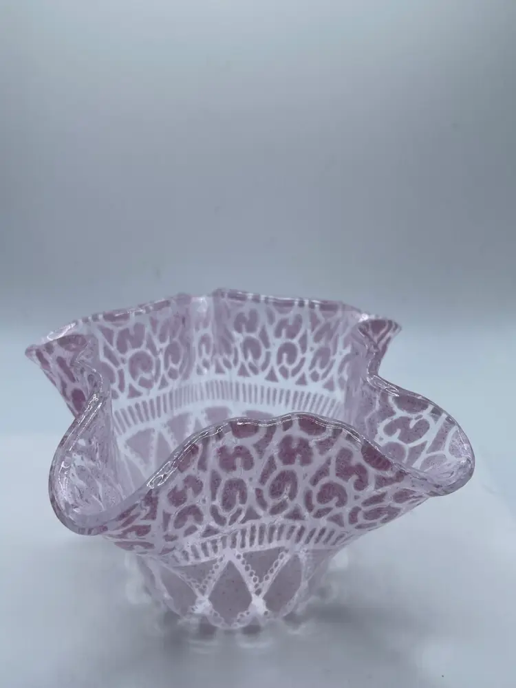 Sydenstricker Small Fused Glass Vase Or Bowl
