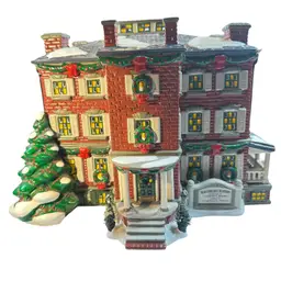 Department 56 Old Chelsea Mansion Clement C Moore Snow Village Night Before Christmas