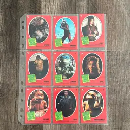 Topps 1990 TMNT The Movie 1-11 Sticker Set