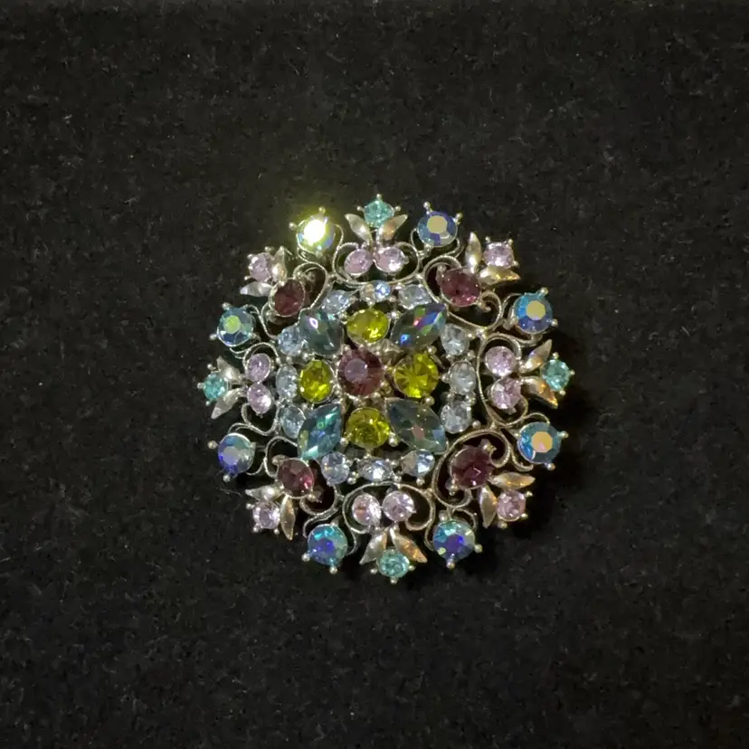Vintage Multicolor Graziano Brooch