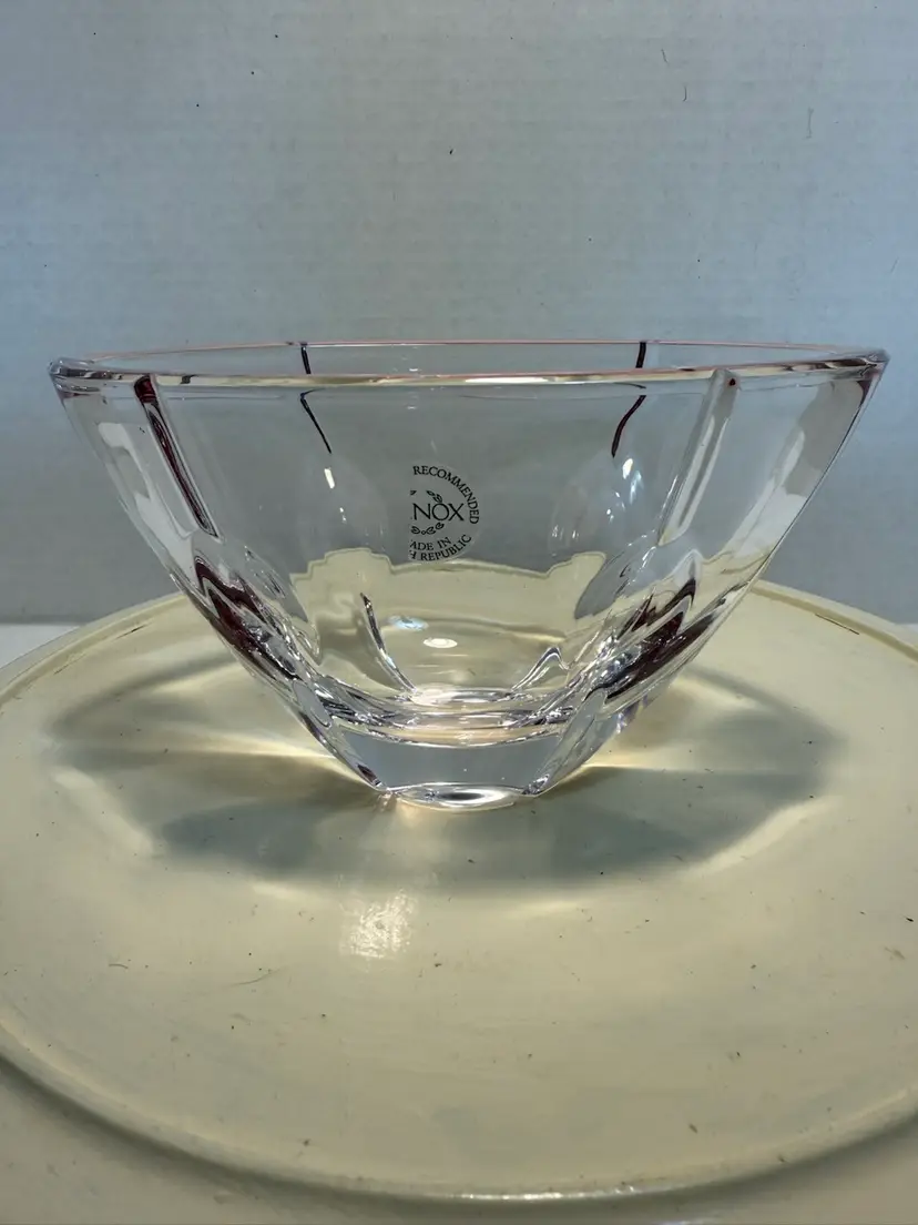 Lenox “ Gift Of Knowledge” Pink Crystal Candy Dish.