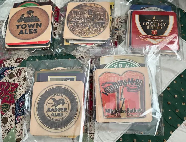 Vintage Beer Coasters - Sets Of 10